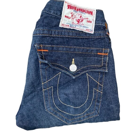 Vintage True Religion Jeans Size 29 BILLY Blue - Picture 2 of 7